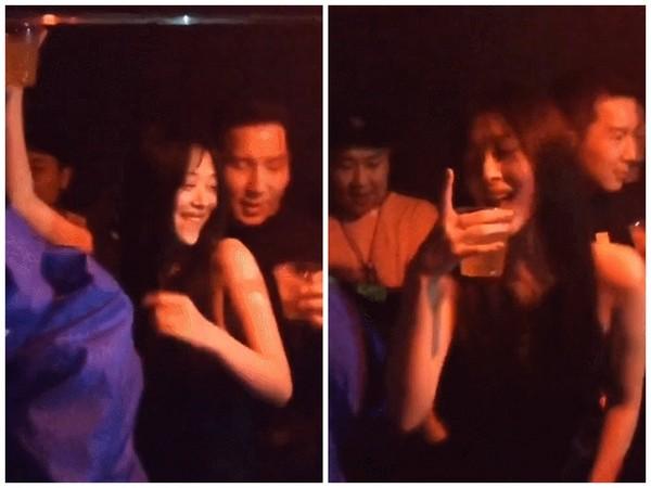 光环崩塌！雪莉夜店贴型男热舞 低胸裸背好性感