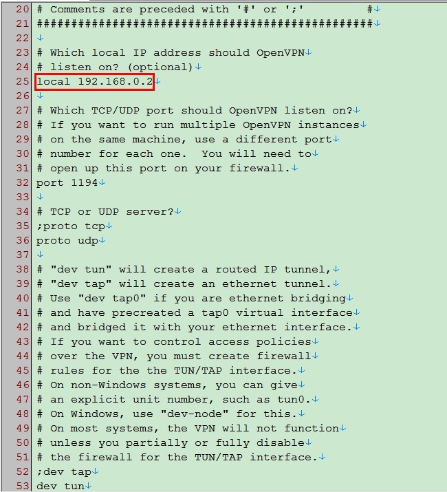 OpenVPN_Server配置文件截图1