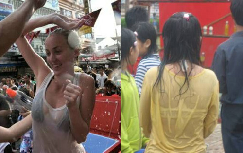 快过来扶我一把 美女湿身之后尴尬一幕